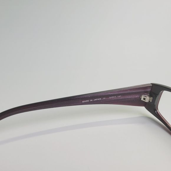 O&X New York OP-42 eyeglasses plum rectangular full frame thick 51-17 141 C7 - Picture 8 of 13